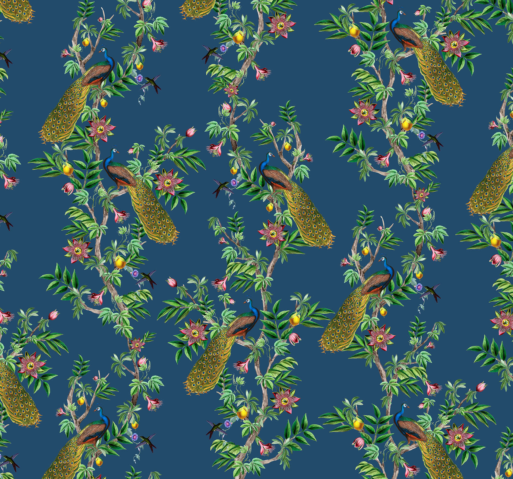 Creative Lab Amsterdam Passion Peacock Wallpaper Mural - Image 2