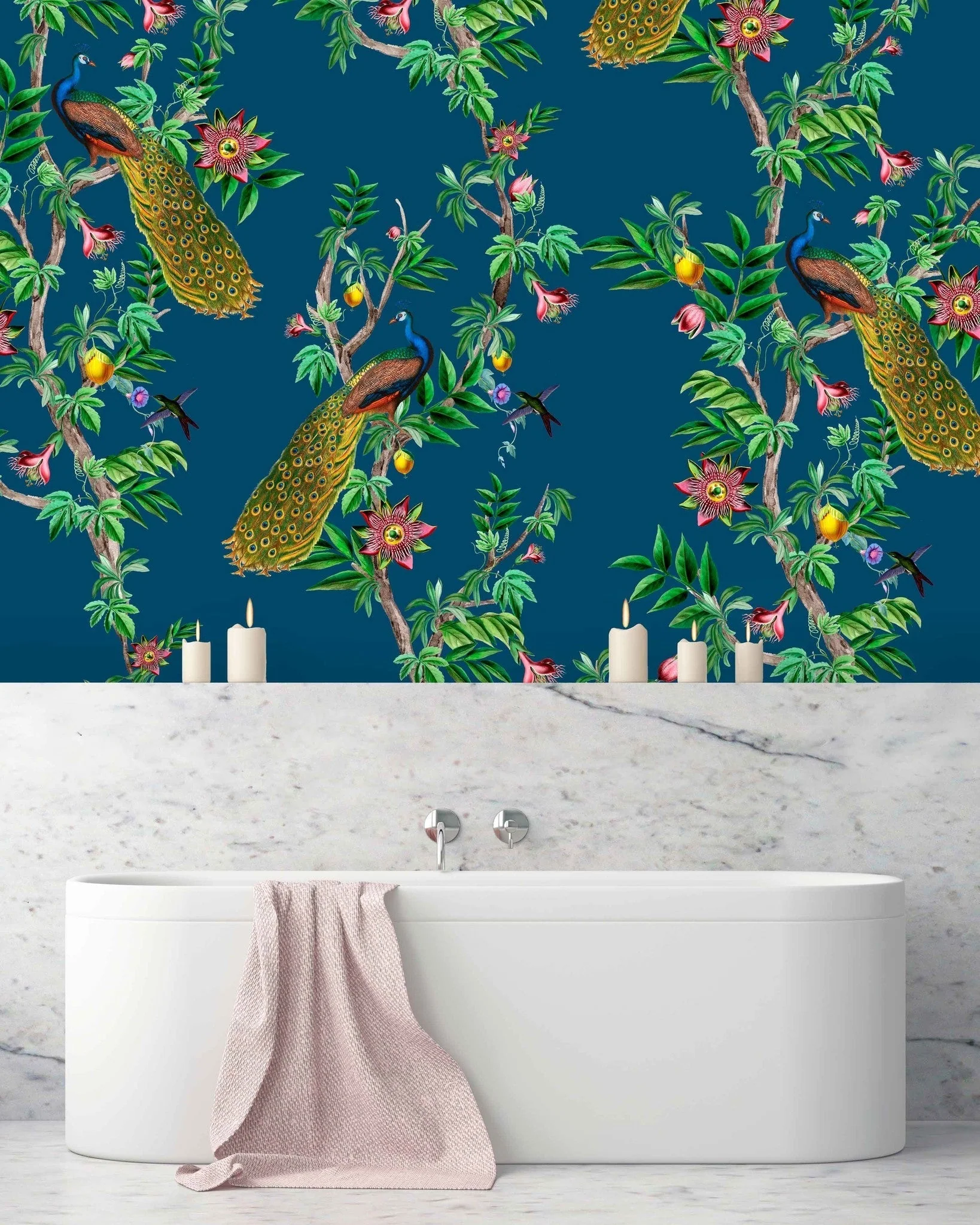 Creative Lab Amsterdam Passion Peacock Wallpaper Mural - Image 4