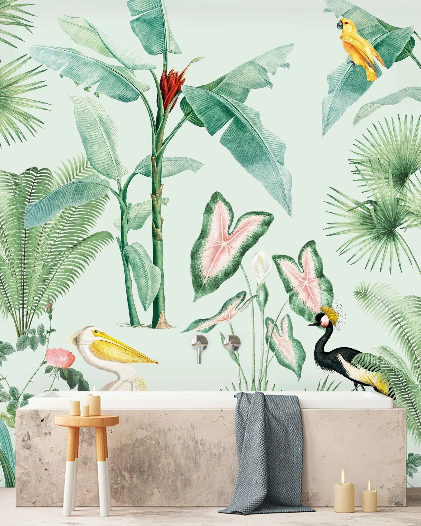 Creative Lab Amsterdam Pelican Wallpaper Mural - Image 4