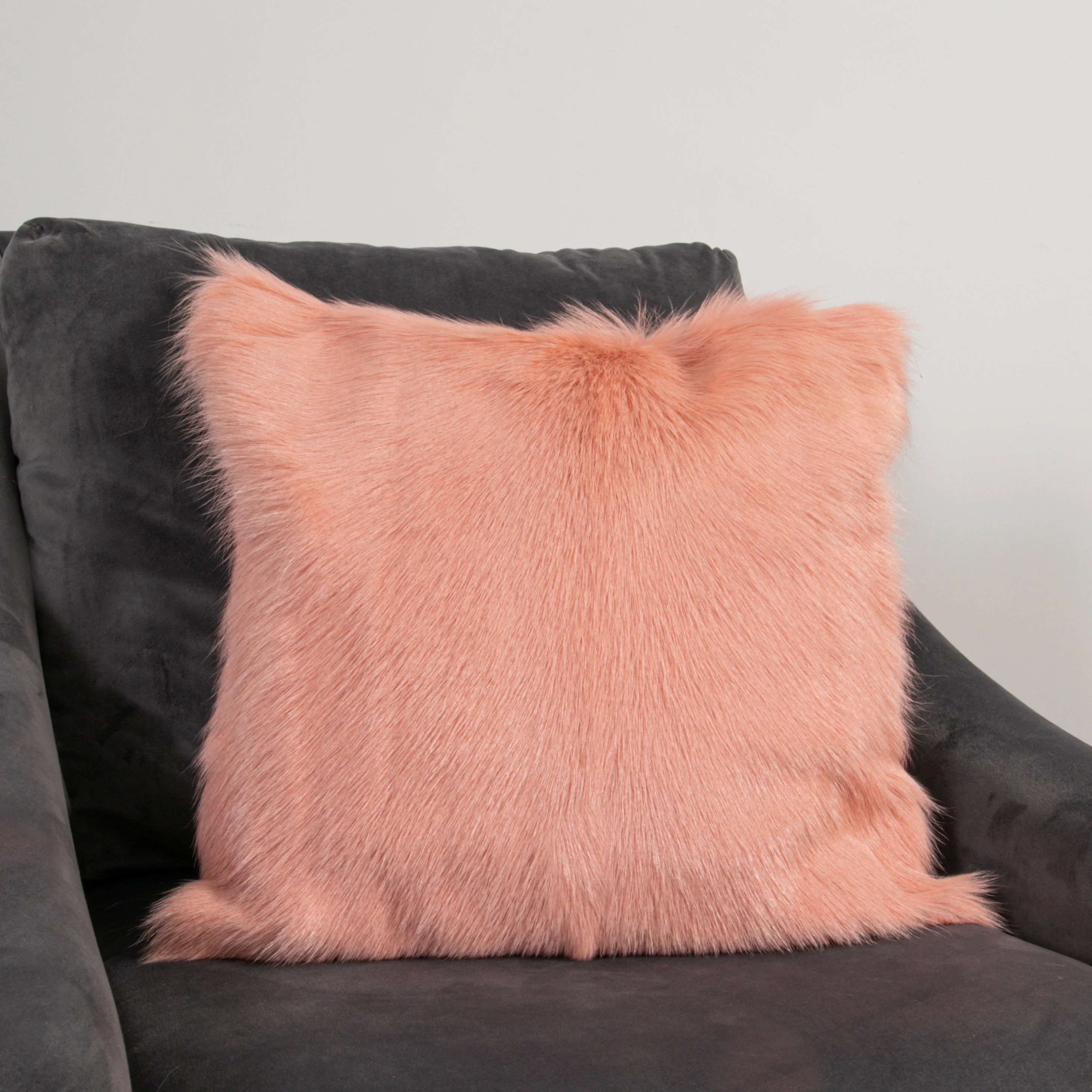 Native Home Pink Goatskin Cushion - Image 2