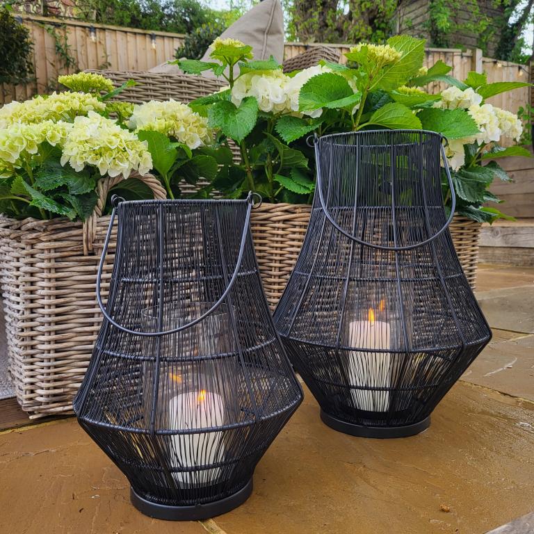Ivyline Portofino Curve Wirework Lantern - Image 14