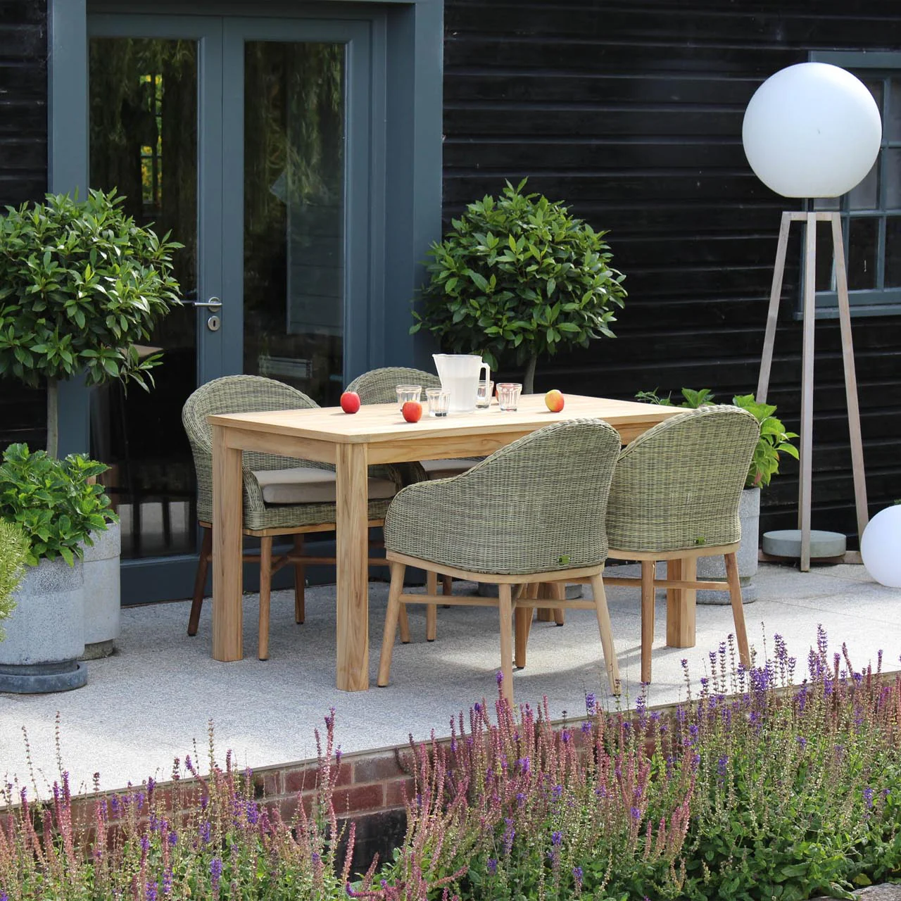 PR Home Antibes Outdoor Dining Table – 135 x 70cm Rectangular – Teak - Image 4