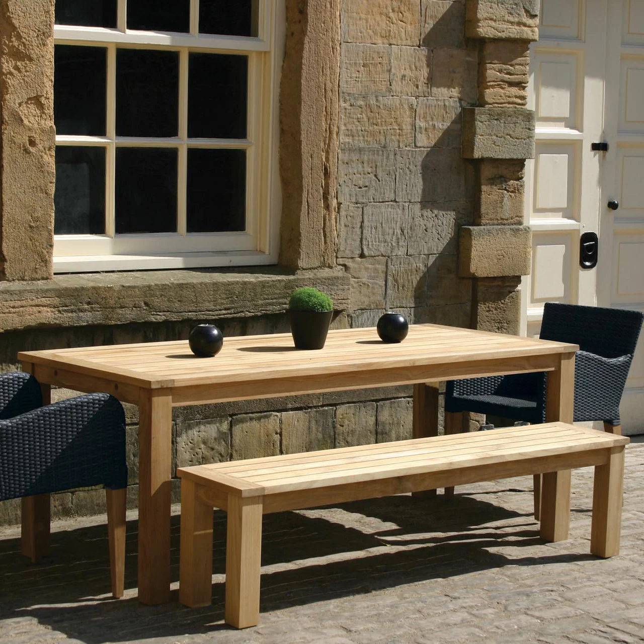 PR Home Antibes Outdoor Dining Table – 190 x 85cm Rectangular – Teak - Image 8