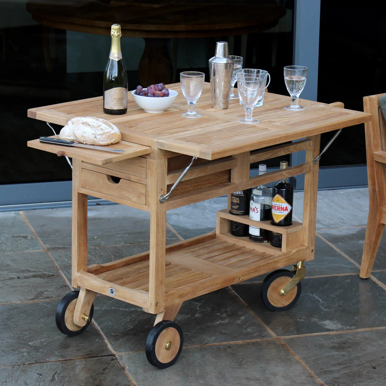 PR Home Carmel Outdoor Serving Trolley