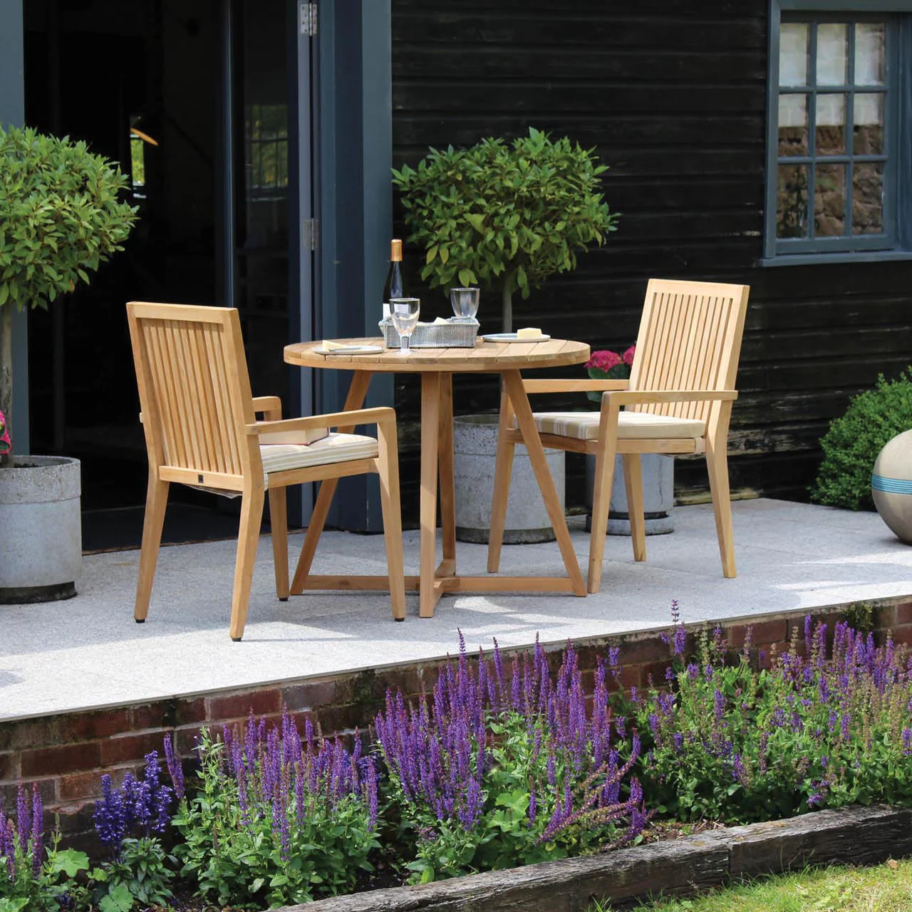 PR Home Menton Outdoor Dining Armchair – Teak - Image 8