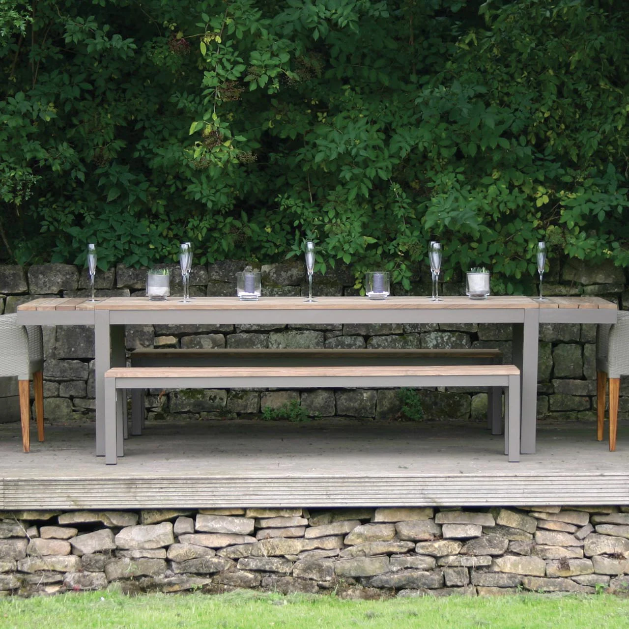 PR Home Reclaim Outdoor Dining Table – Kubu / Teak - Image 8