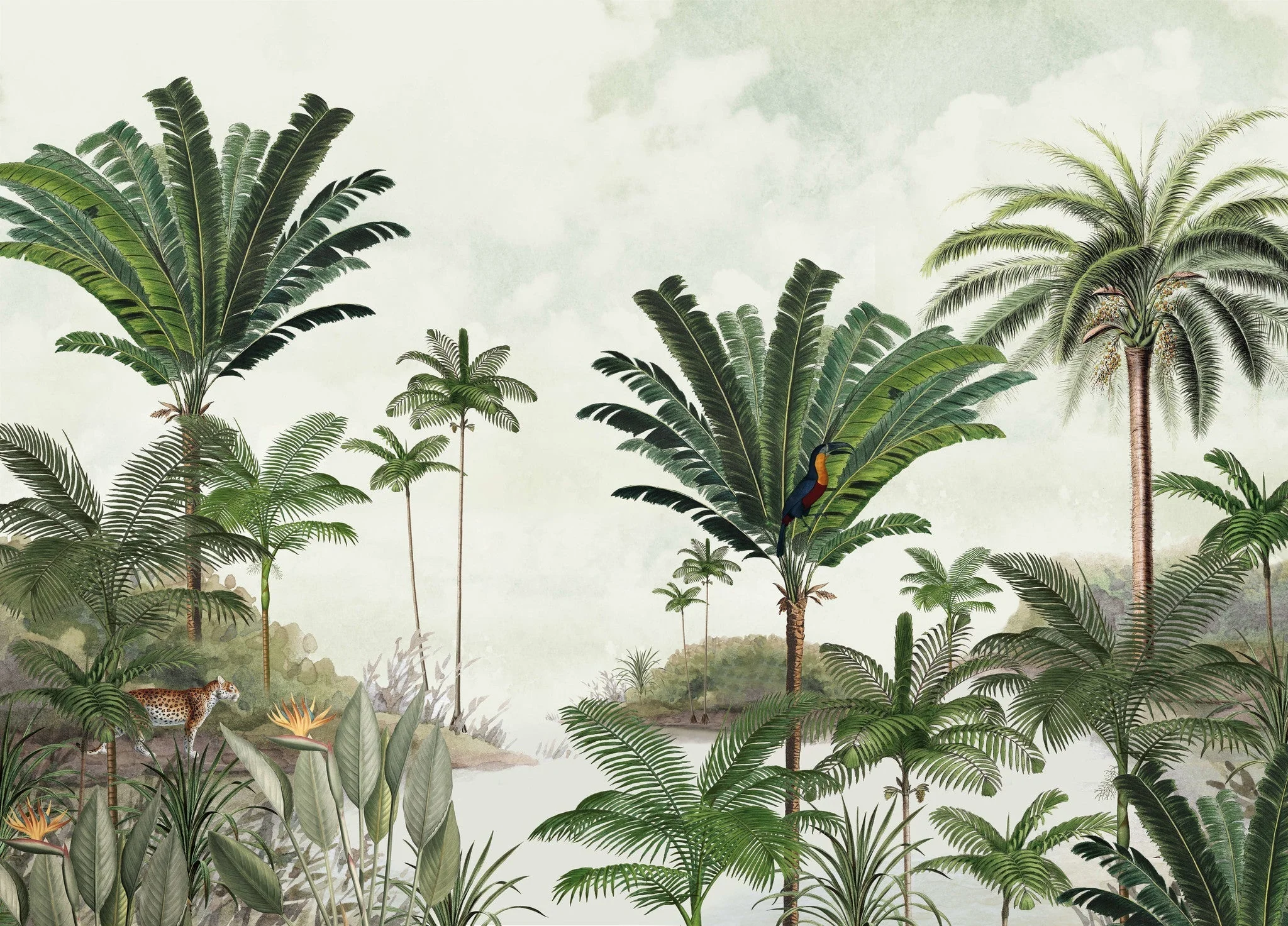 Creative Lab Amsterdam Rainforest Wallpaper Mural - Image 3