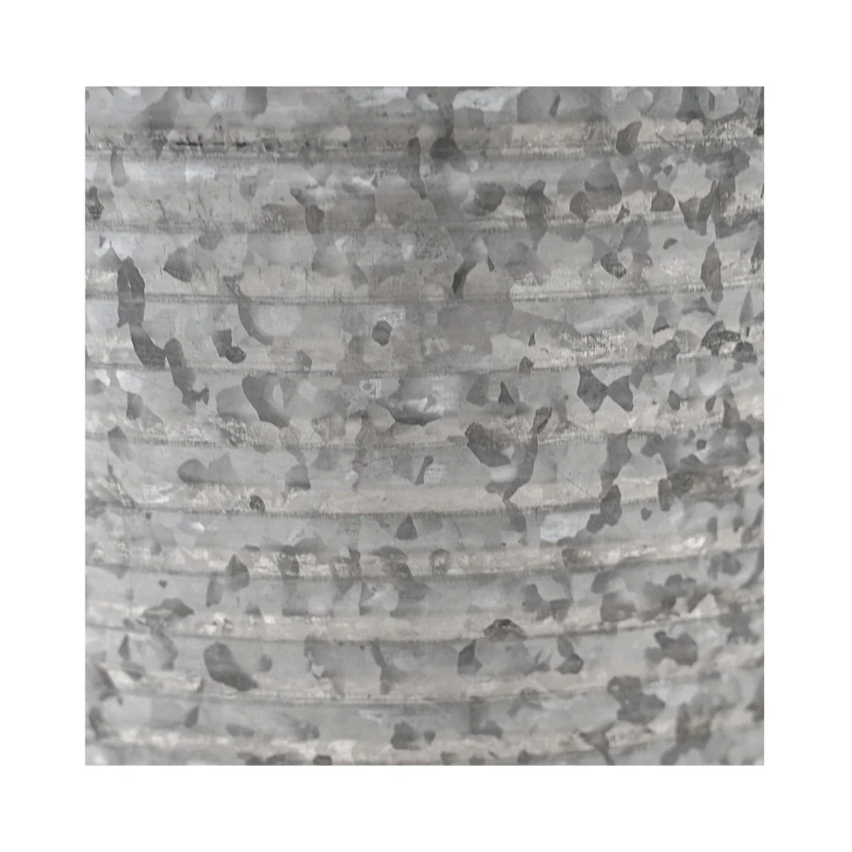 Ivyline Ribbed Galvanised Vase Planter - Image 5