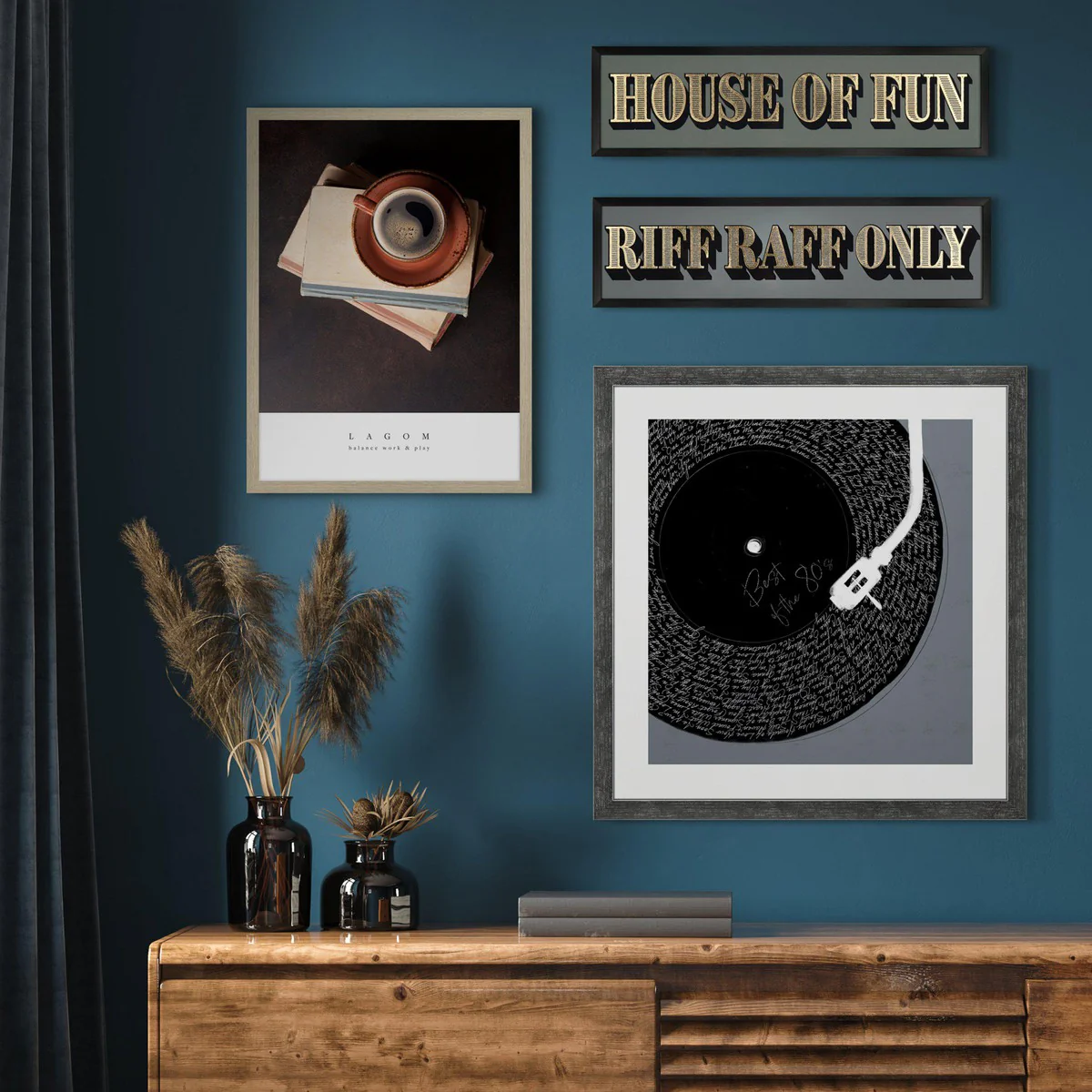 Art Marketing ‘Riff Raff Only’ Wall Art - 15 x 55cm - Image 2