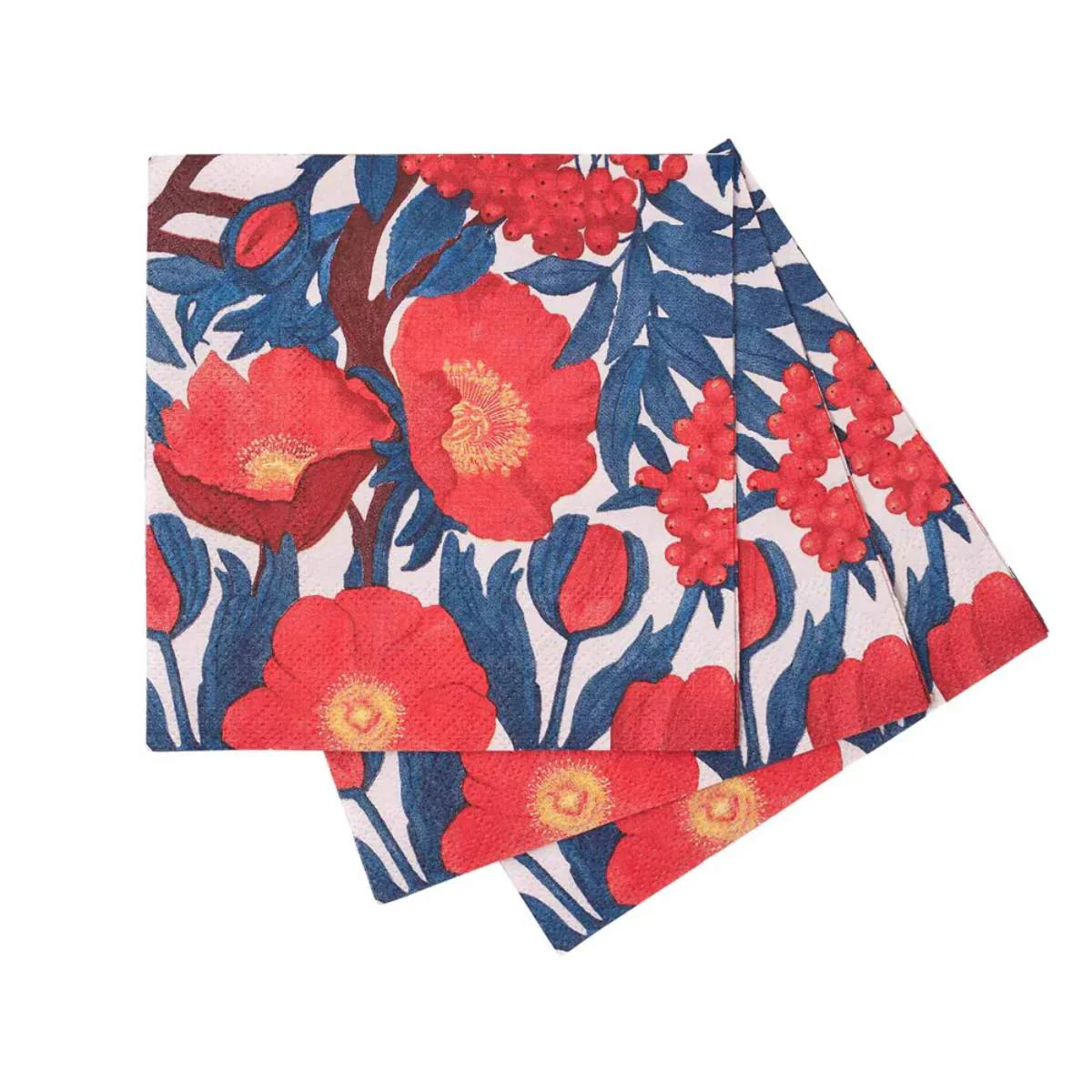 Rock Flower Paper Icelandic Poppies Paper Cocktail Napkins (Pack of 25)