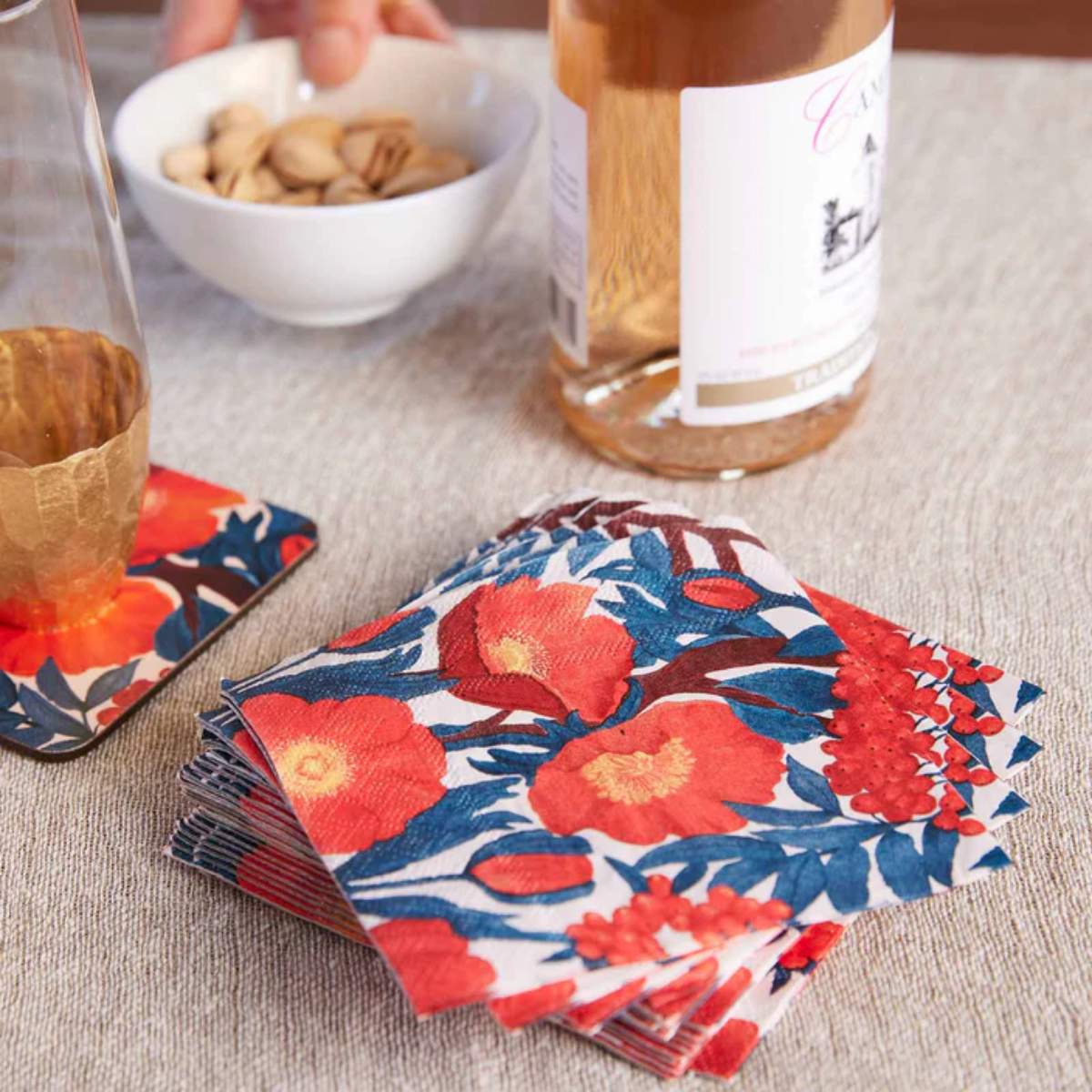 Rock Flower Paper Icelandic Poppies Paper Cocktail Napkins (Pack of 25) - Image 3