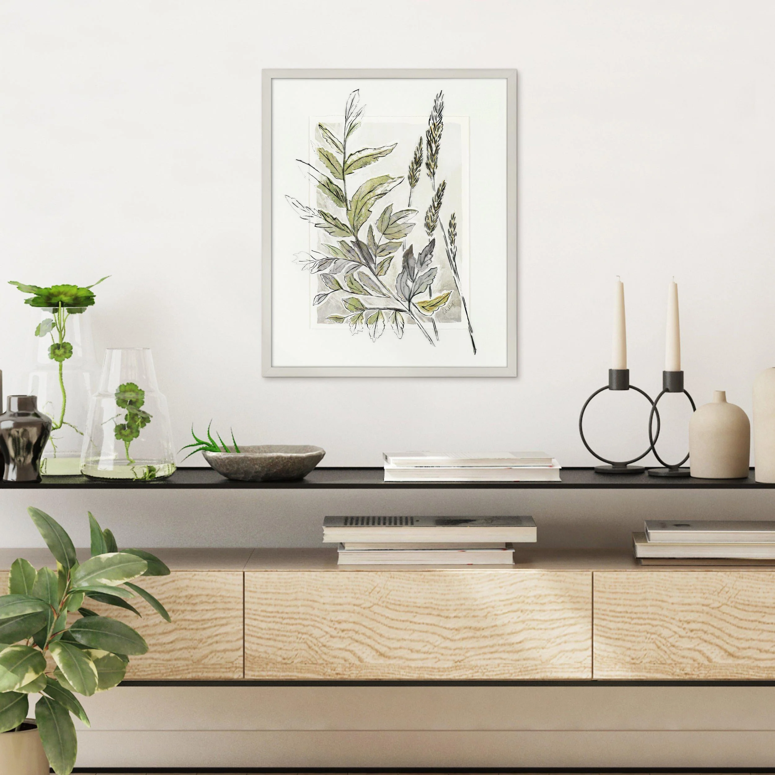 Art Marketing ‘Royal Fern’ Wall Art - 57 x 47cm - Image 2