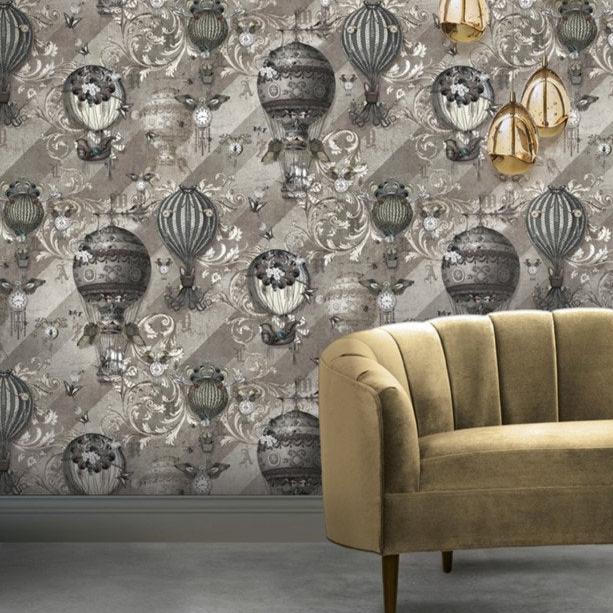 Santorus Around The World Wallpaper In Ivory