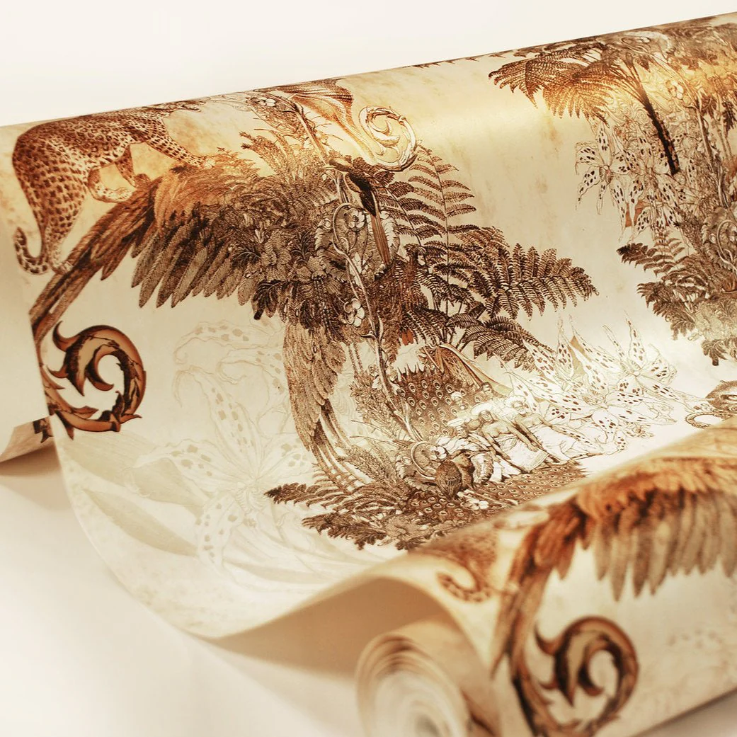 Santorus Jungle Paradise Wallpaper In  Aniseed - Image 4