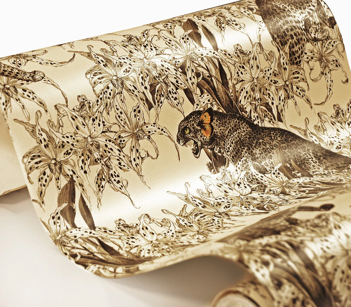 Santorus Leopard's Prowl Wallpaper In Cumin - Image 5