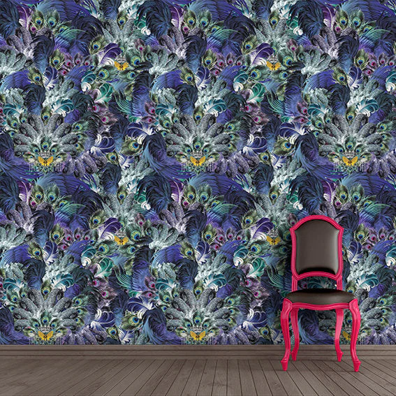 Santorus Wallpaper - Madame Du Soir - Azure - Image 3