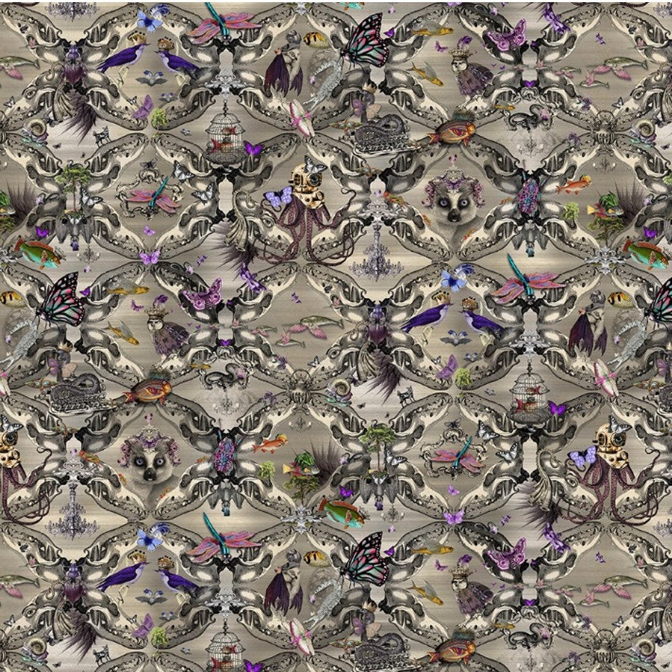Santorus Menagerie Wallpaper In Silver - Image 3