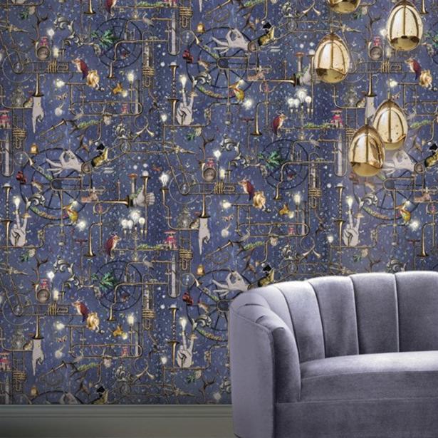 Santorus Orchestral Revolution Wallpaper In Indigo