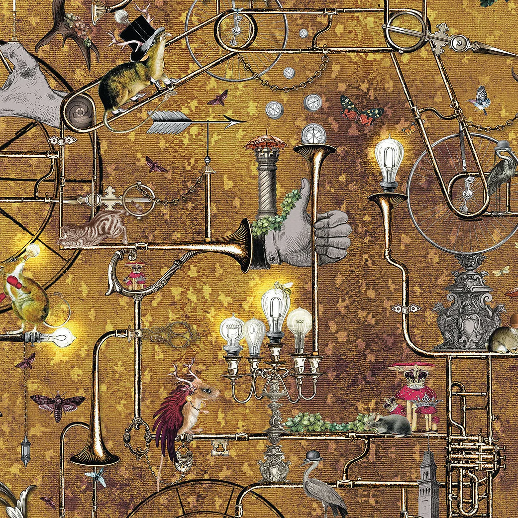 Santorus Orchestral Revolution Wallpaper In Mustard - Image 2