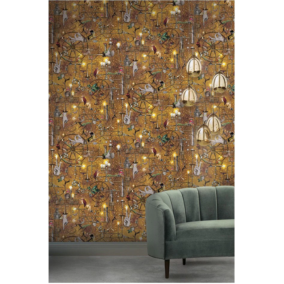 Santorus Orchestral Revolution Wallpaper In Mustard - Image 5