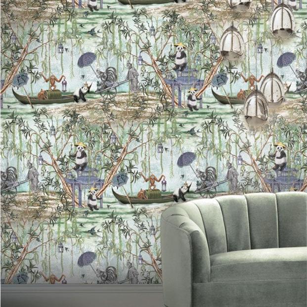 Santorus Pandamonium Wallpaper In Willow