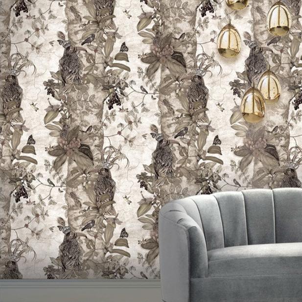 Santorus The Ravens Wallpaper In Ivory