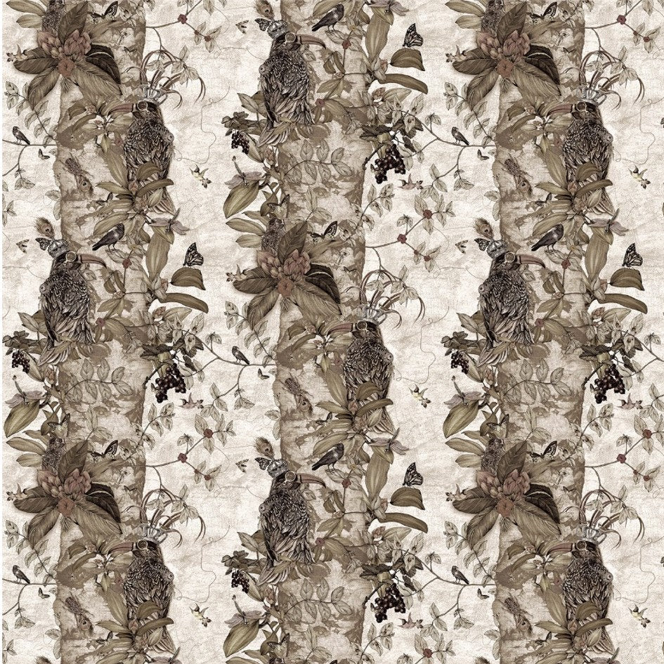 Santorus The Ravens Wallpaper In Ivory - Image 3
