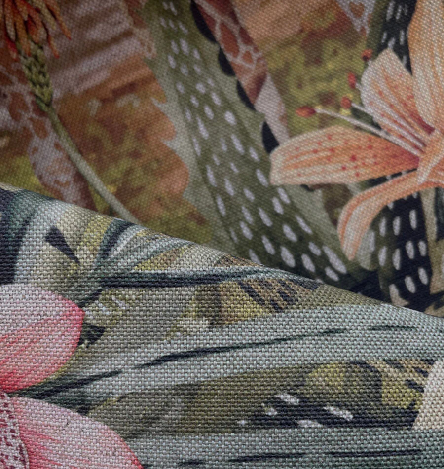 Avalana Savanna Sunrise Natural Linen Fabric
