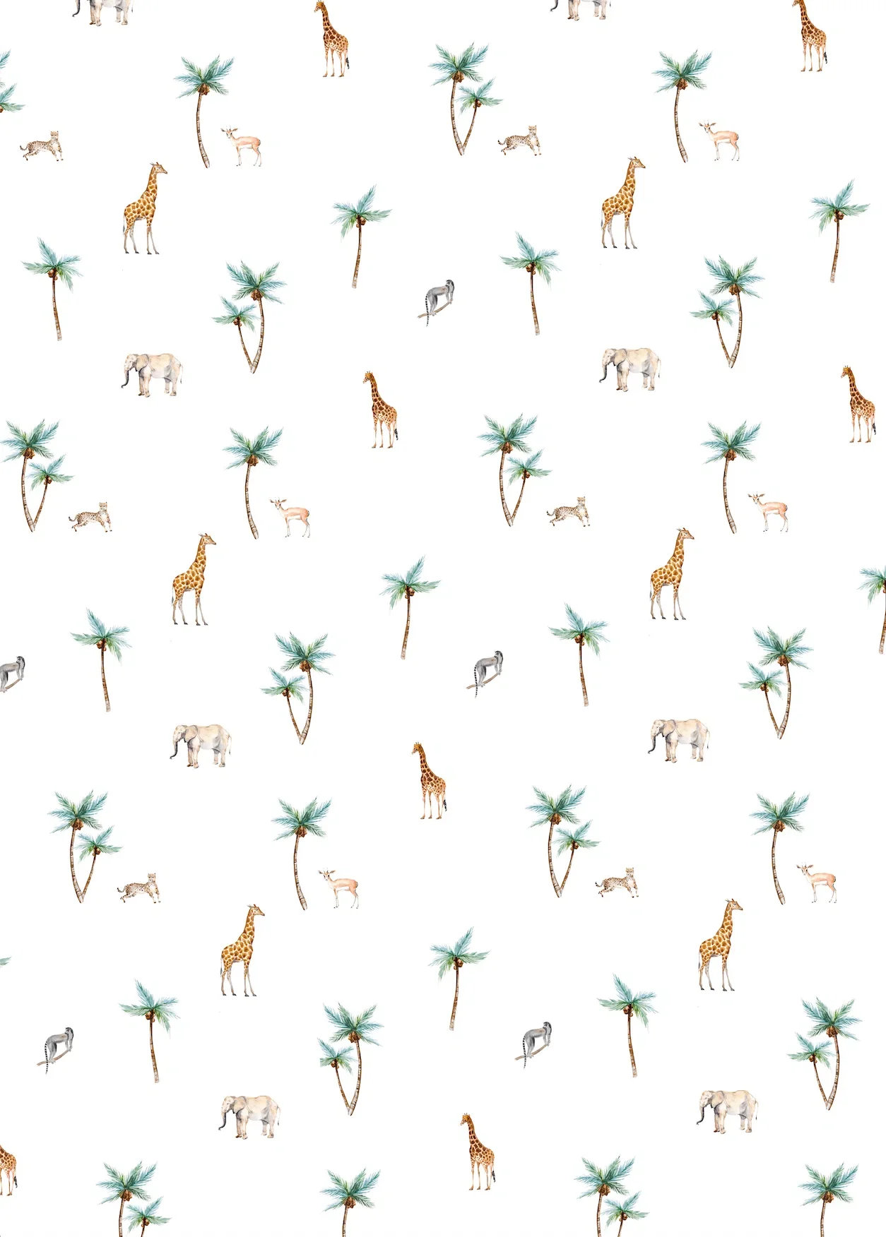 Creative Lab Amsterdam Savannah Palm Tree Wallpaper Mural