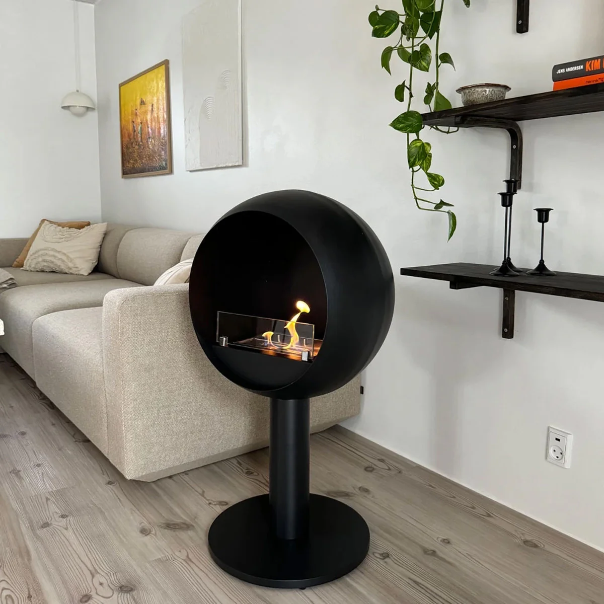 ScandiFlames Edmonton Freestanding Bioethanol Fireplace - Image 9