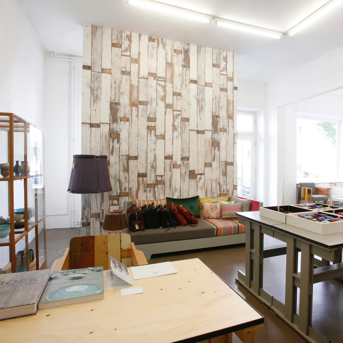 NLXL White Scrapwood Wallpaper - Image 2