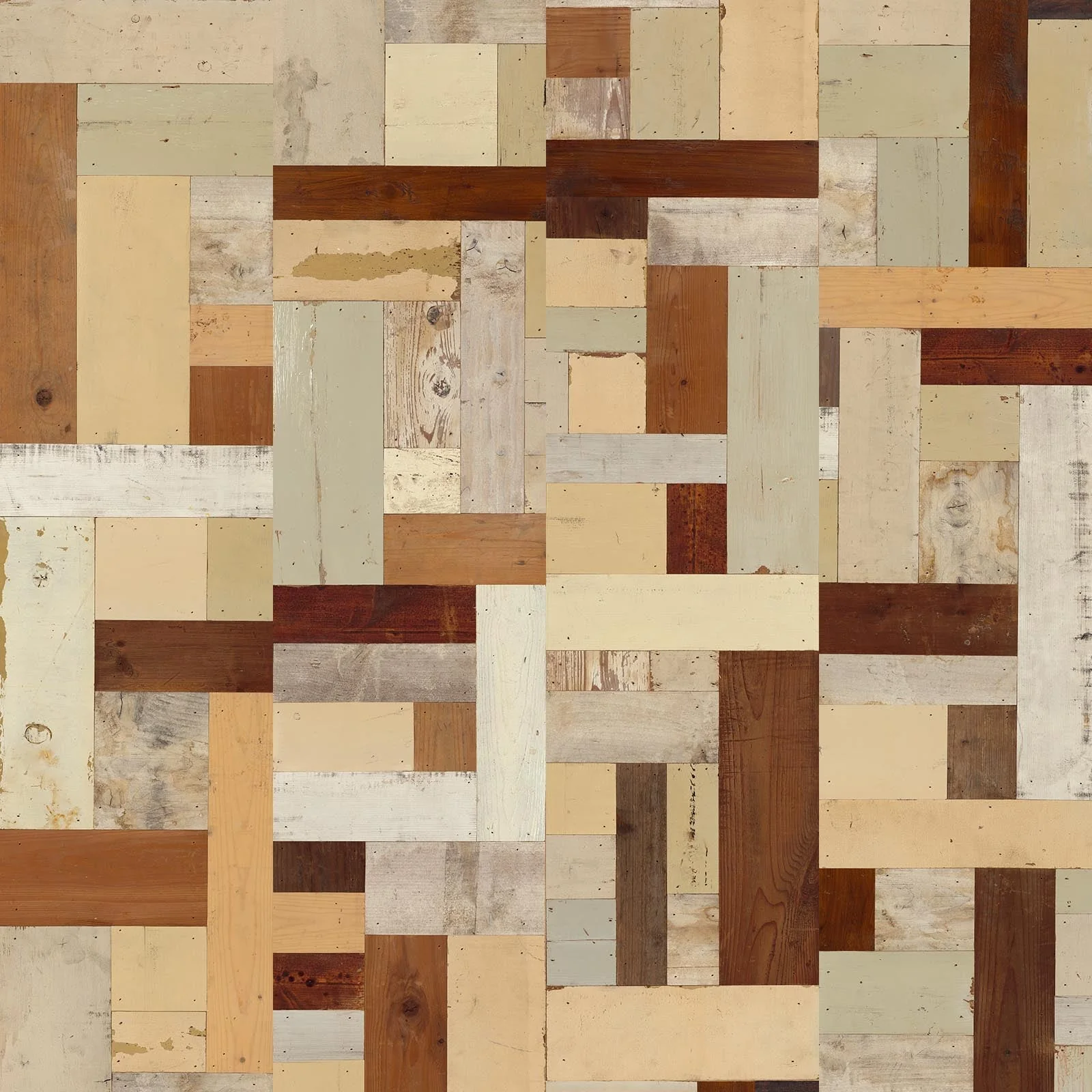 NLXL Mosaic Scrapwood Wallpaper - Image 3