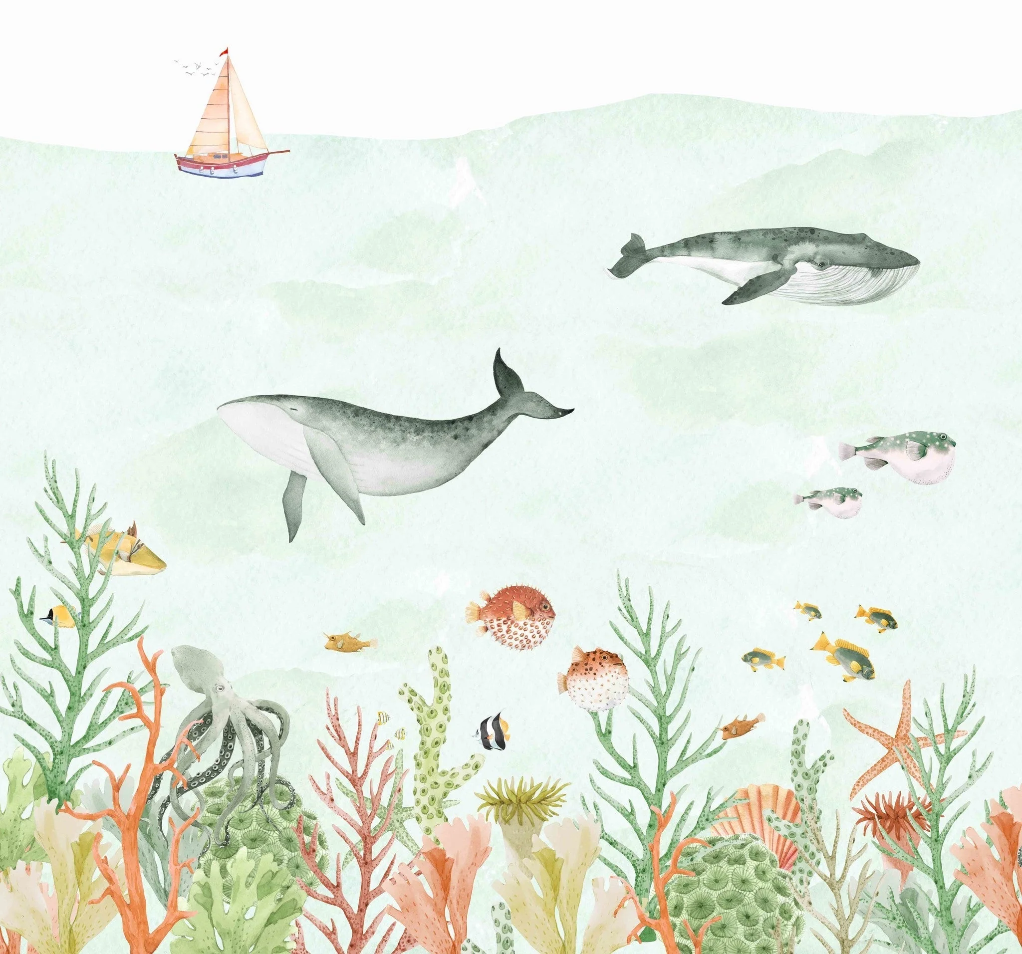 Creative Lab Amsterdam Sealife Coral Wallpaper Mural - Image 2