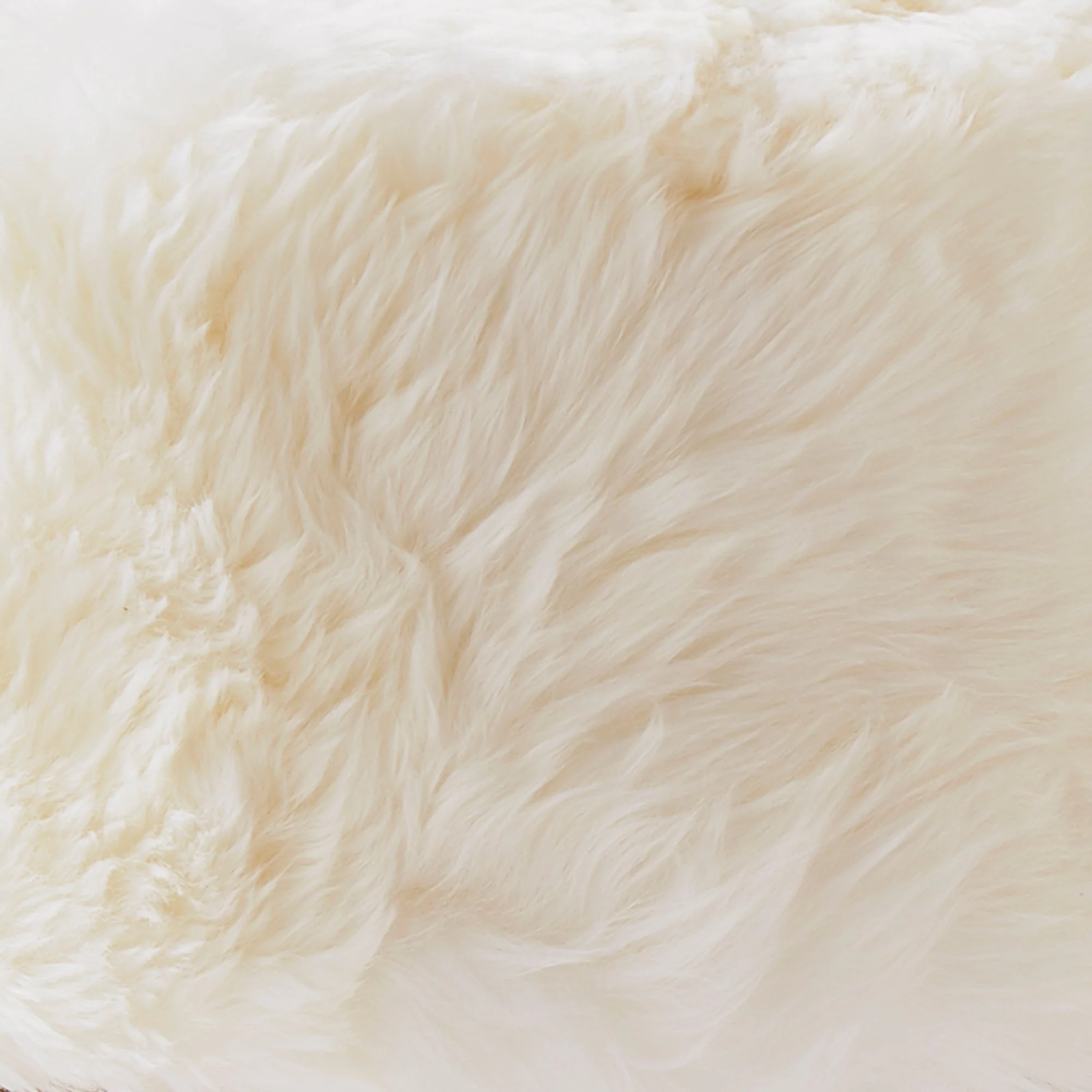 Native Home Sheepskin Wood Stool - Woodstain - Image 4