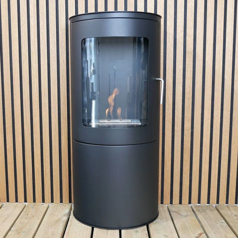 ScandiFlames Richmond Bioethanol Fire Stove with Flat Back - Black - Image 7
