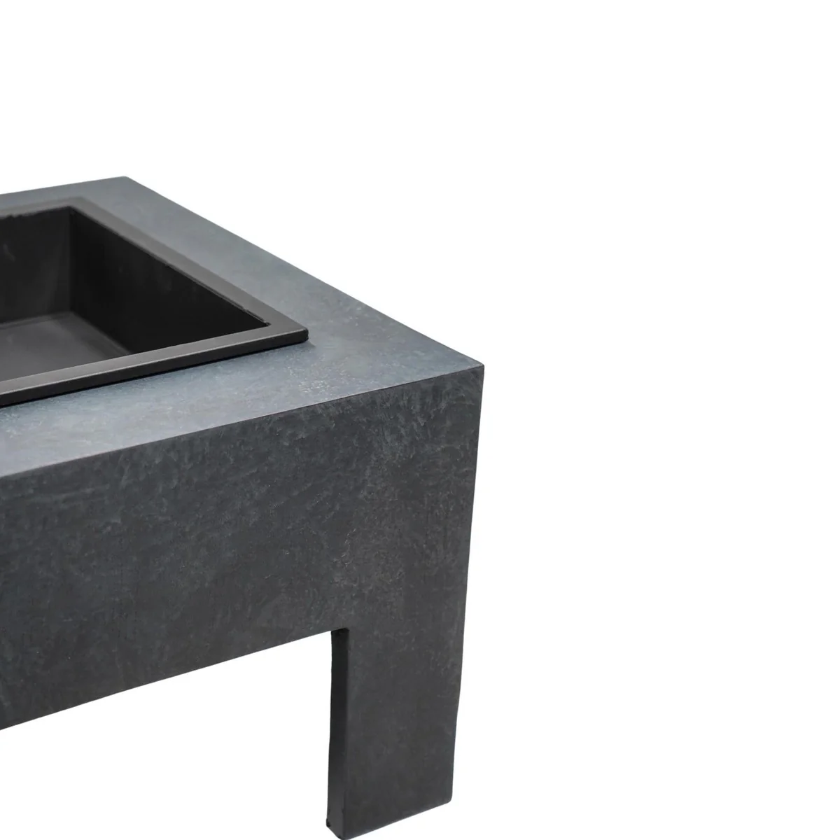 Ivyline Outdoor Square Console Fire Pit - Image 10