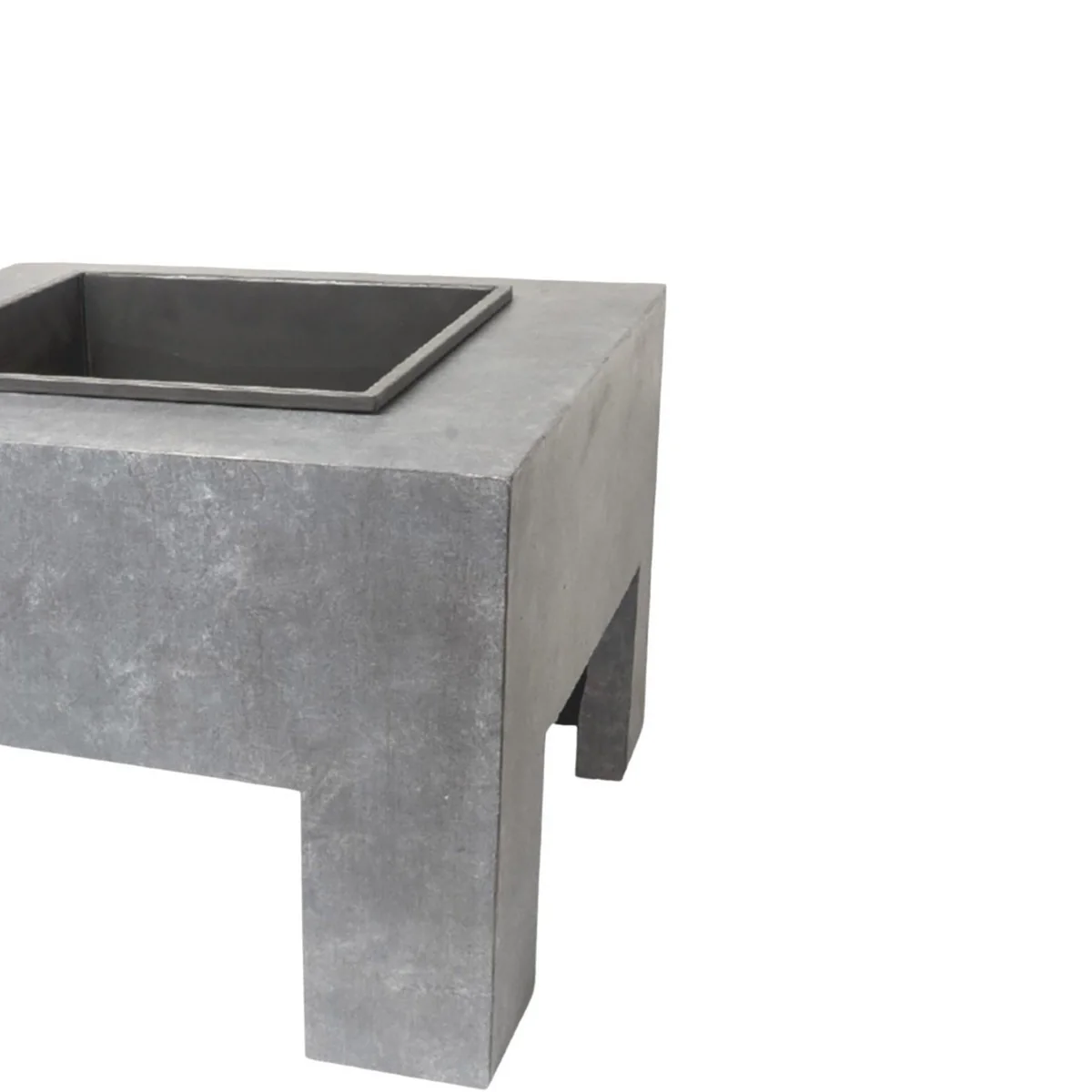 Ivyline Outdoor Square Console Fire Pit - Image 4