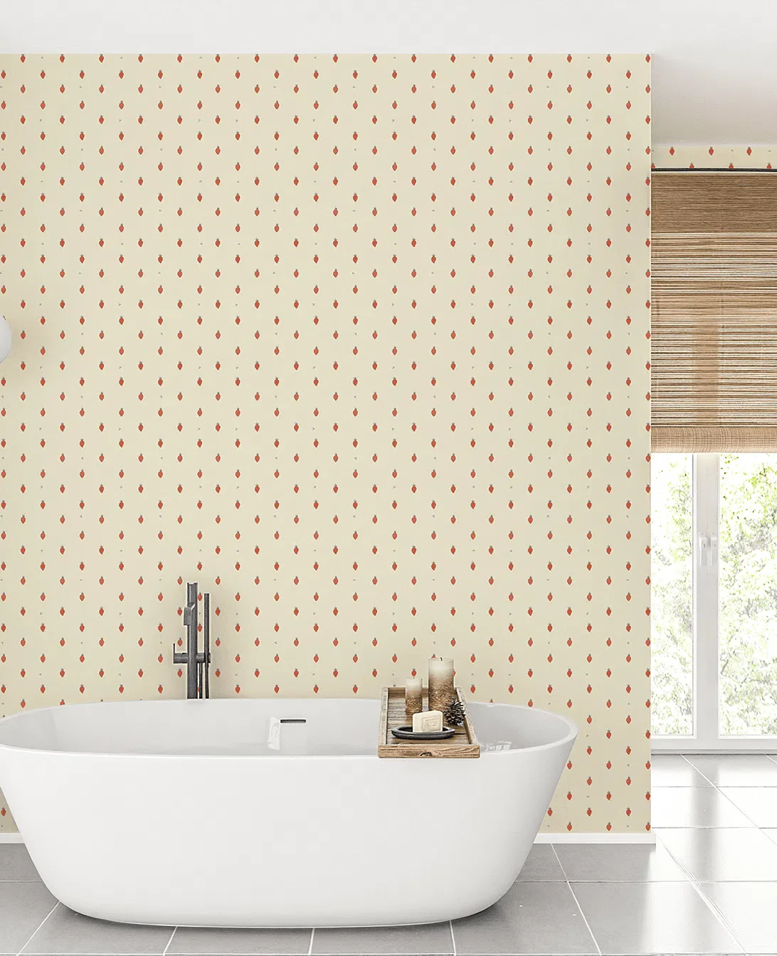 Creative Lab Amsterdam Strawberry Hill Repetitive Wallpaper - Image 3
