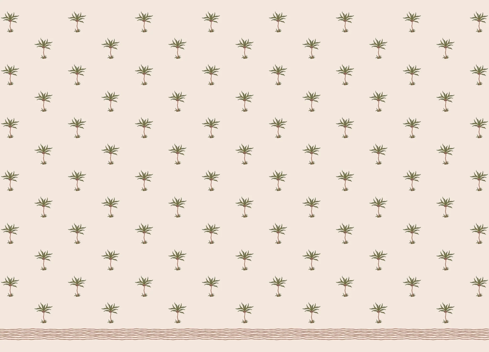 Creative Lab Amsterdam Subtle Palms Wallpaper Mural - Image 3