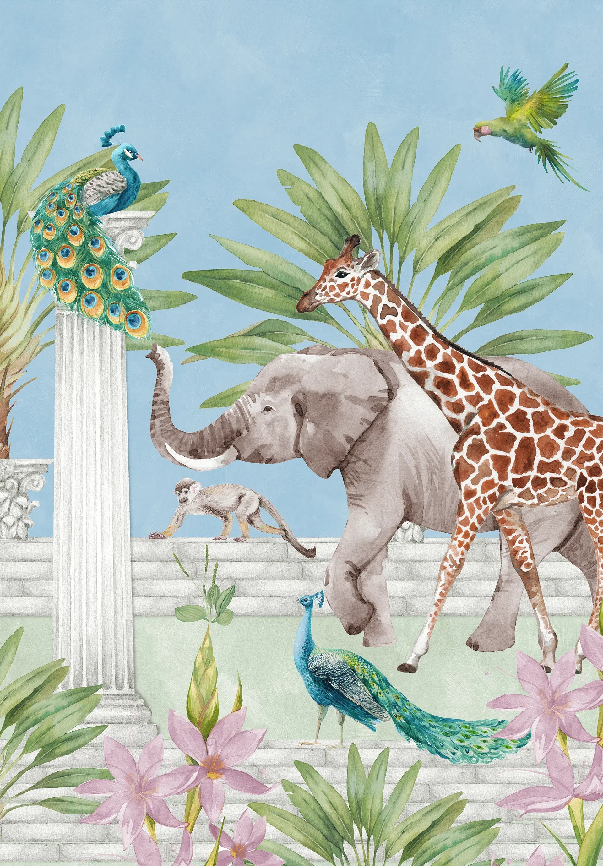 Creative Lab Amsterdam The Greek Animal Adventure Wallpaper Mural