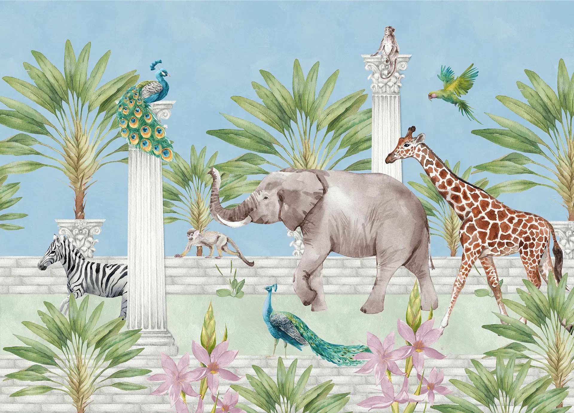 Creative Lab Amsterdam The Greek Animal Adventure Wallpaper Mural - Image 3