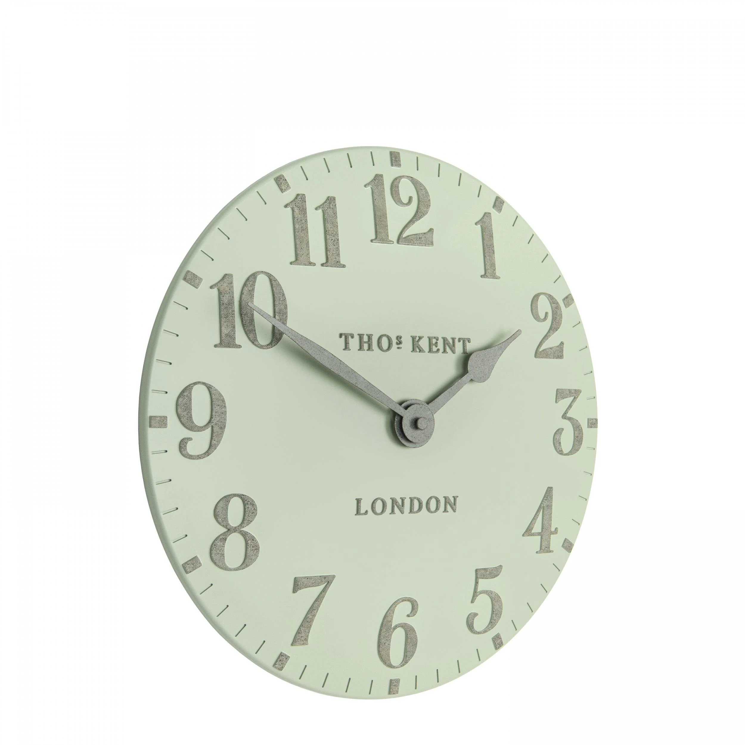 Thomas Kent 12'' Arabic Wall Clock Pearl Green