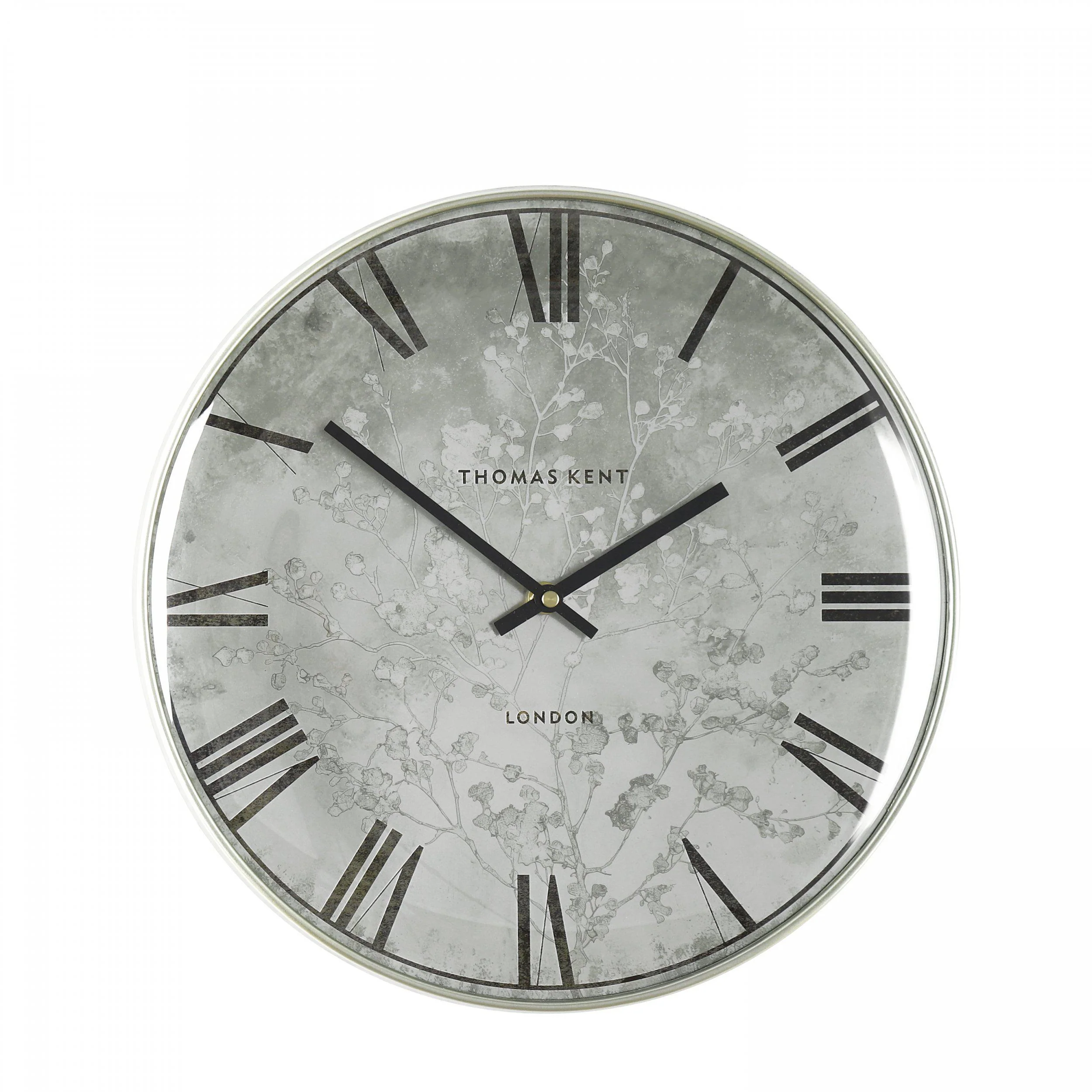 Thomas Kent 14'' Roma Wall Clock Silver - Image 3