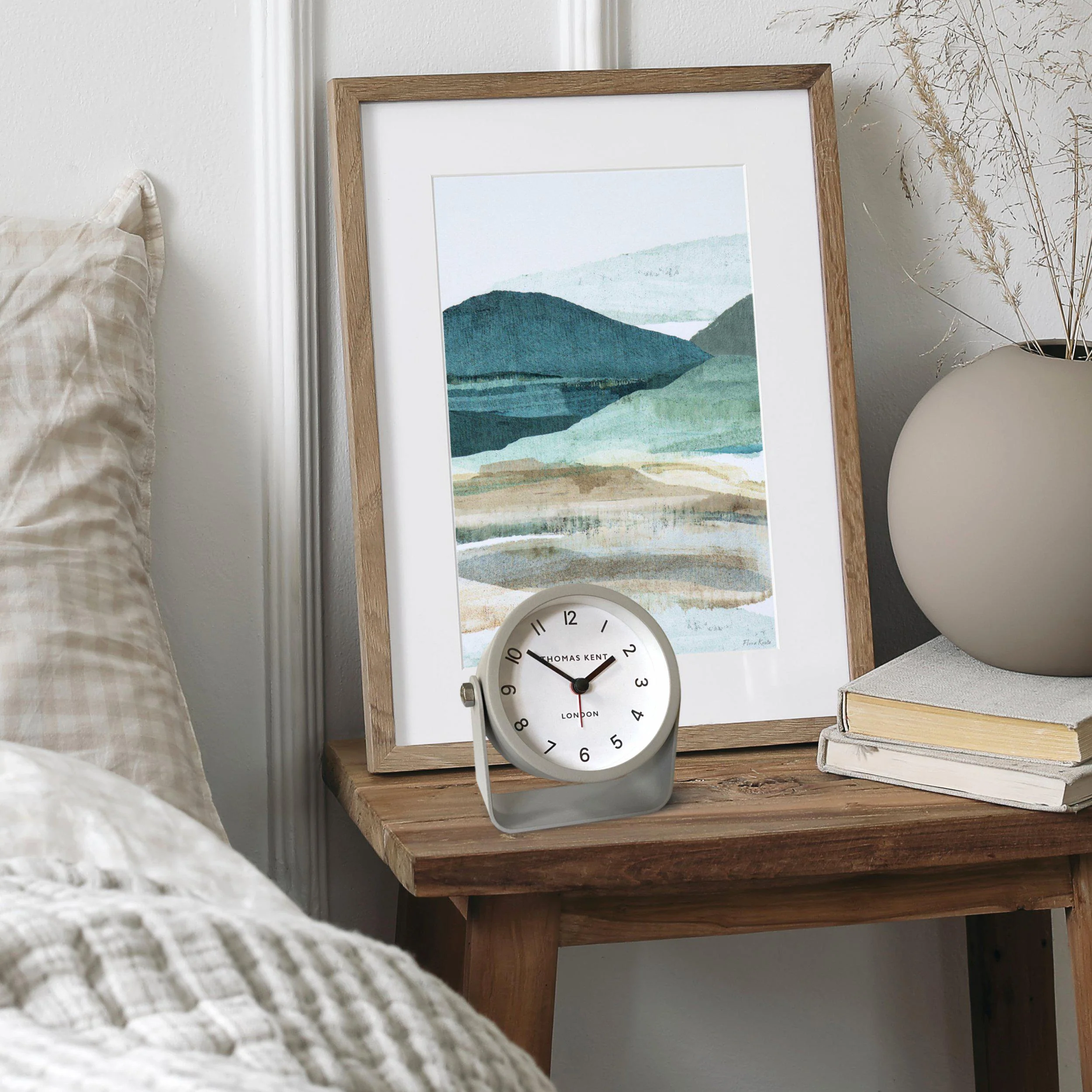 Thomas Kent 4'' Wren Alarm Clock - Dove Grey - Image 2