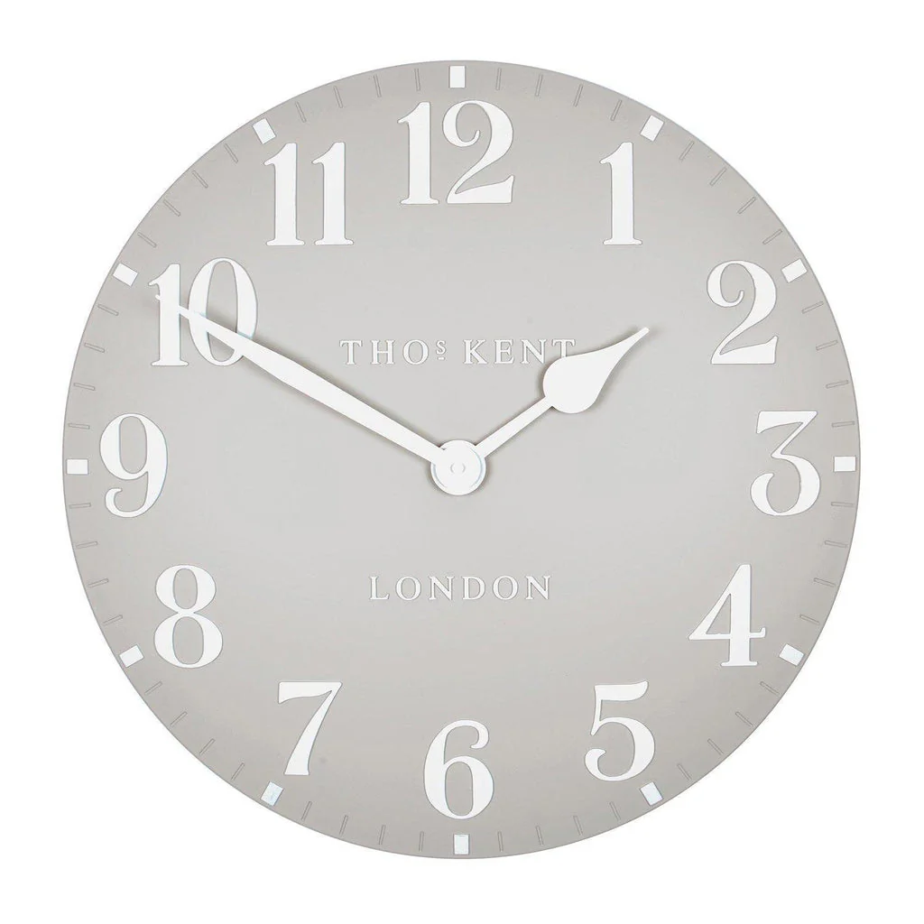 Thomas Kent 50cm Arabic Wall Clock Dove Grey