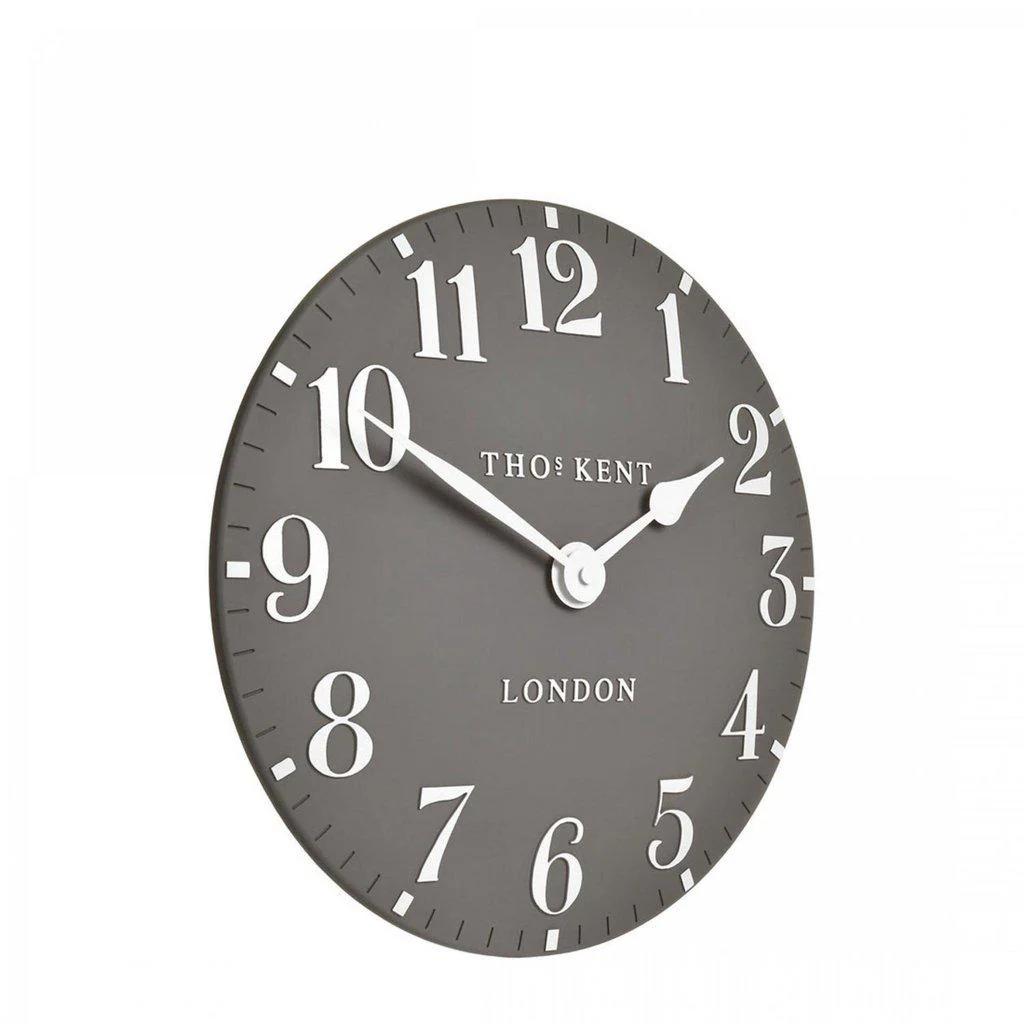 Thomas Kent Arabic 30cm Small Wall Clock - Dolphin Grey - Image 3