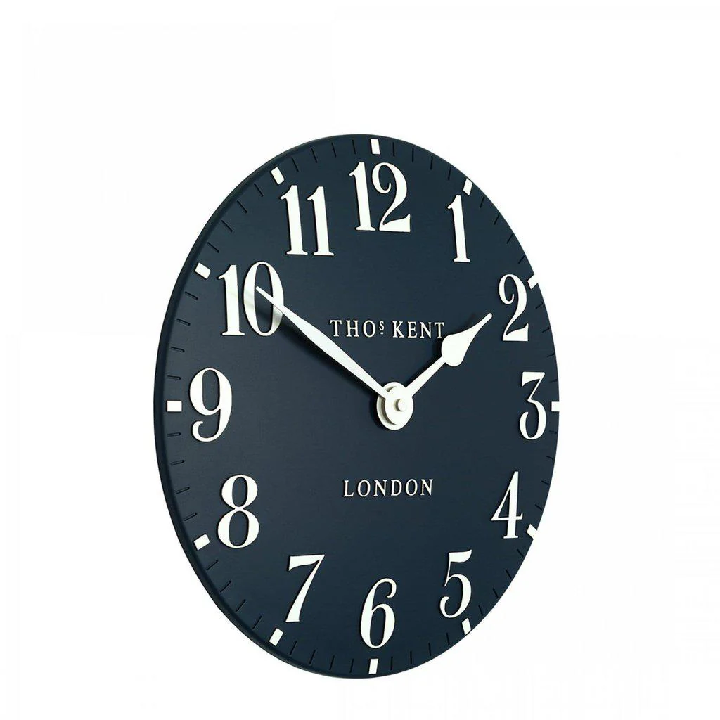 Thomas Kent 30cm Arabic  Wall Clock Ink - Image 3