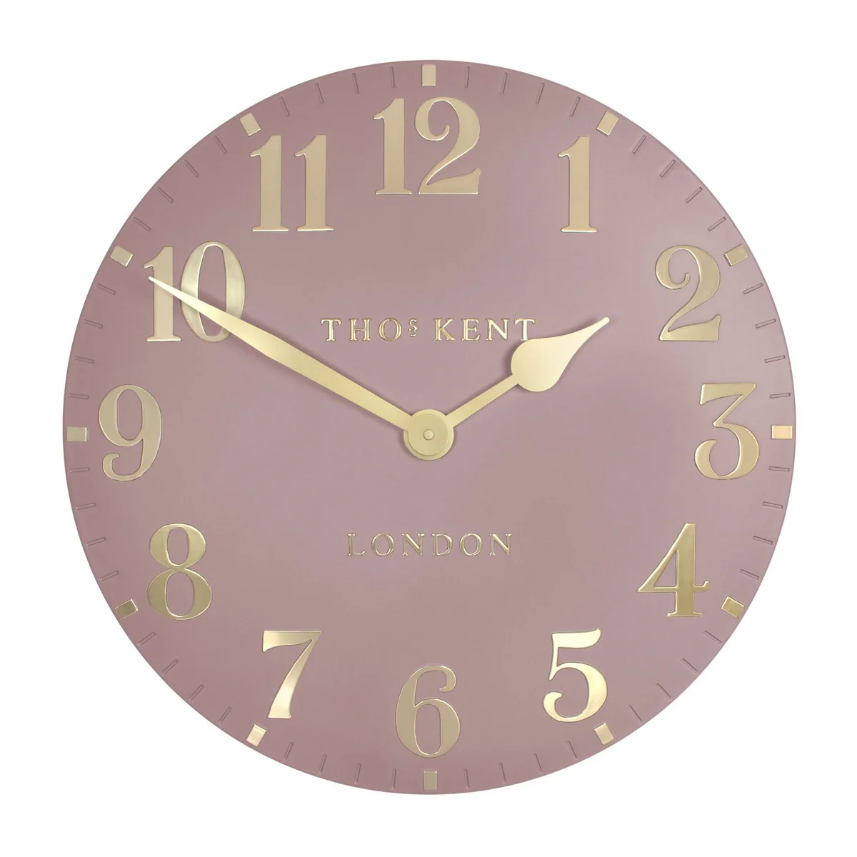 Thomas Kent Arabic 50cm Large Wall Clock - Blush Pink