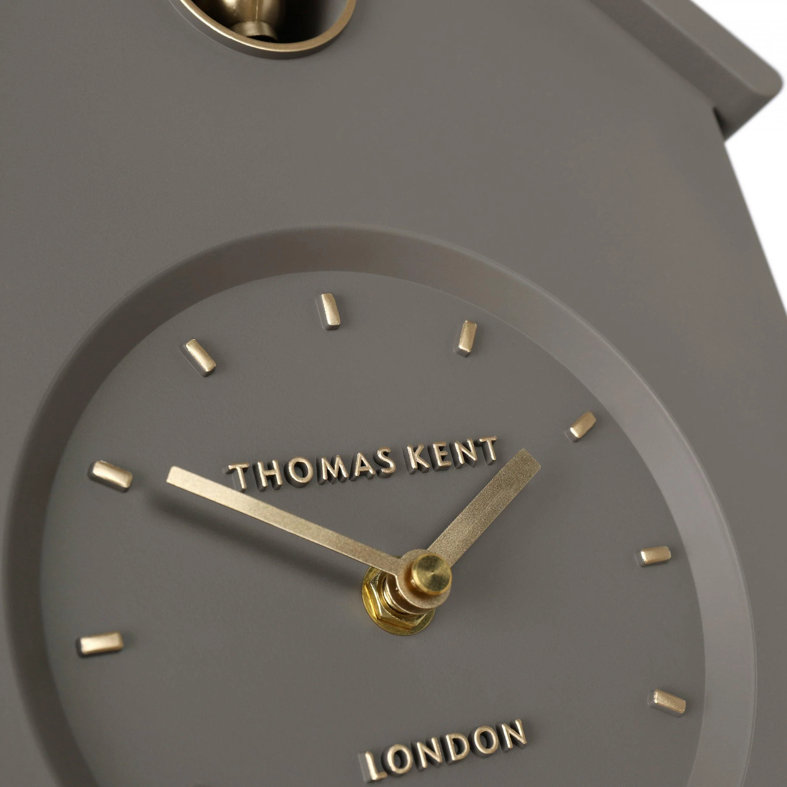 Thomas Kent Cuckoo Taupe Grey Wall Clock - Image 4