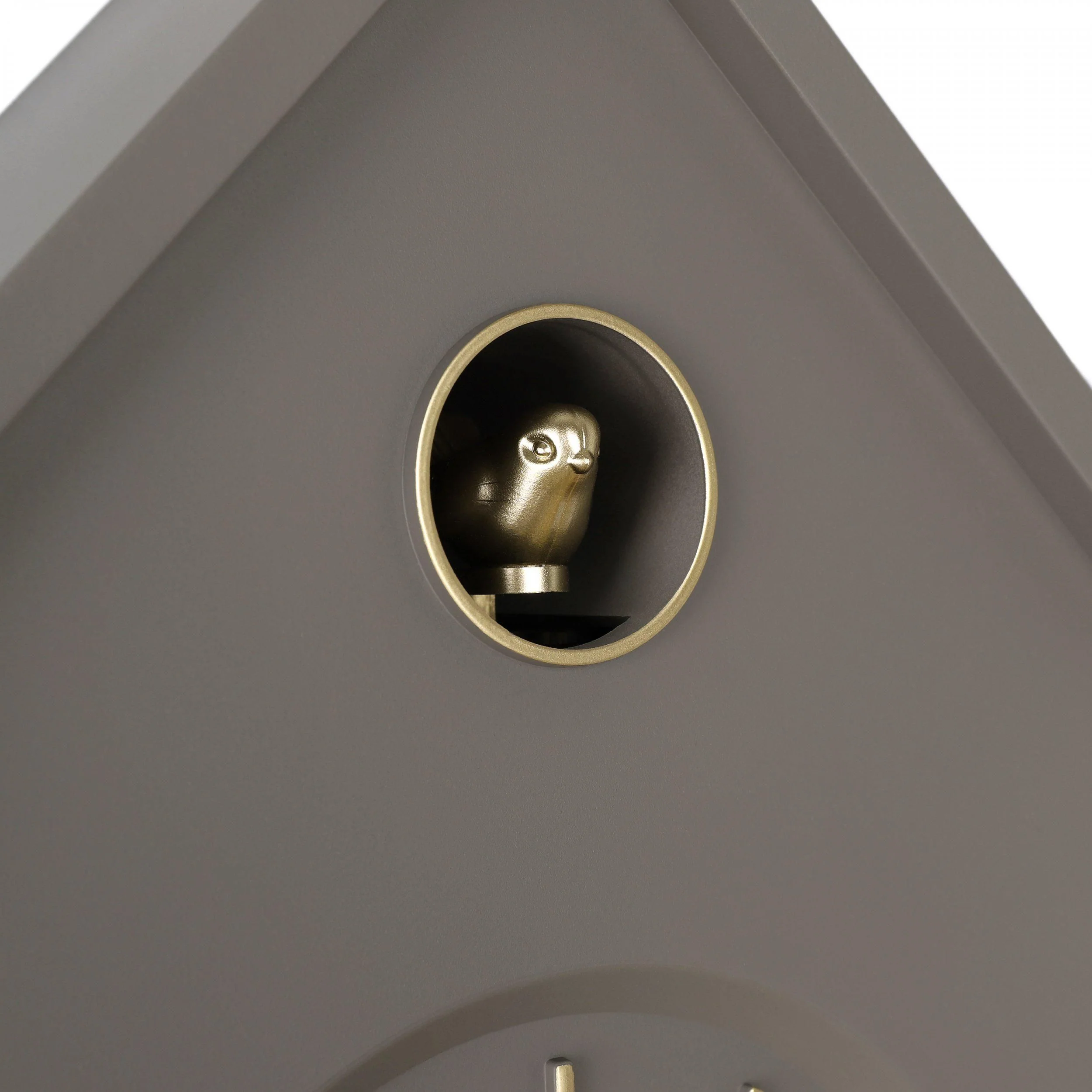 Thomas Kent Cuckoo Taupe Grey Wall Clock - Image 5